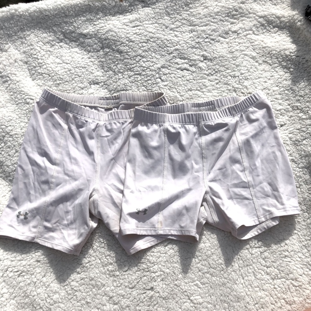 Bundle of White Spandex Bike Shorts